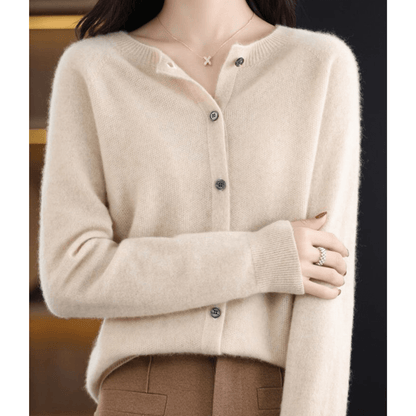 Livia | Women’s Cashmere Blend V-Neck Cardigan