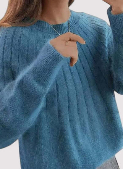 Ferro | Women’s Soft Blend High Neck Elegant Knit Sweater