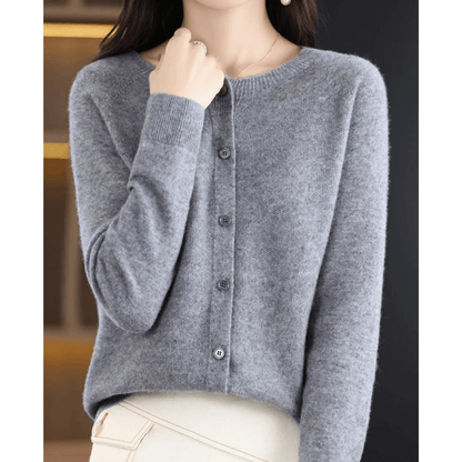 Livia | Women’s Cashmere Blend V-Neck Cardigan