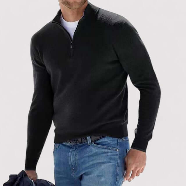 Trinor | Men’s Half-Zip Soft Knit Sweater