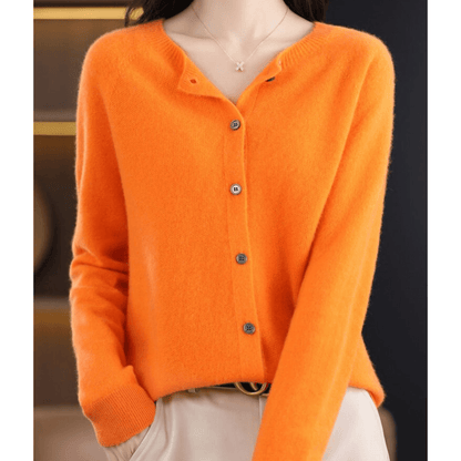 Livia | Women’s Cashmere Blend V-Neck Cardigan