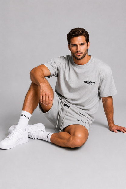Fear of God Essentials Short Set – Premium Oversized Streetwear T-Shirt & Shorts