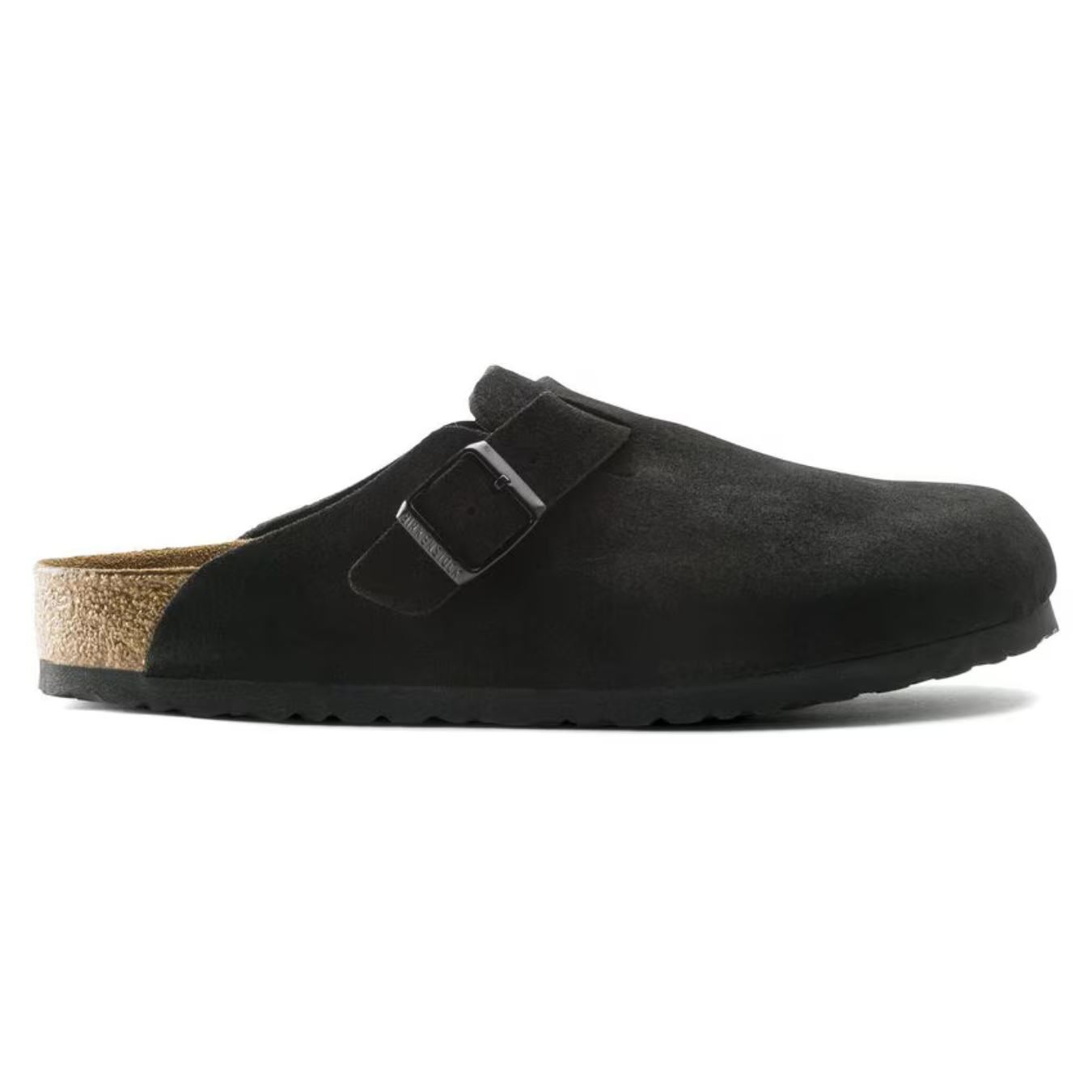 Boston Black Suede Clogs – Premium Leather Comfort Clogs with Soft Anatomical Footbed4