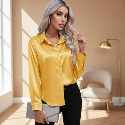 Women’s Blouse | Elegant Loose Fit, Long Sleeve Design - 2
