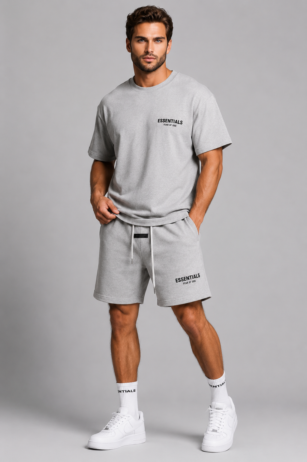 Fear of God Essentials Short Set – Premium Oversized Streetwear T-Shirt & Shorts