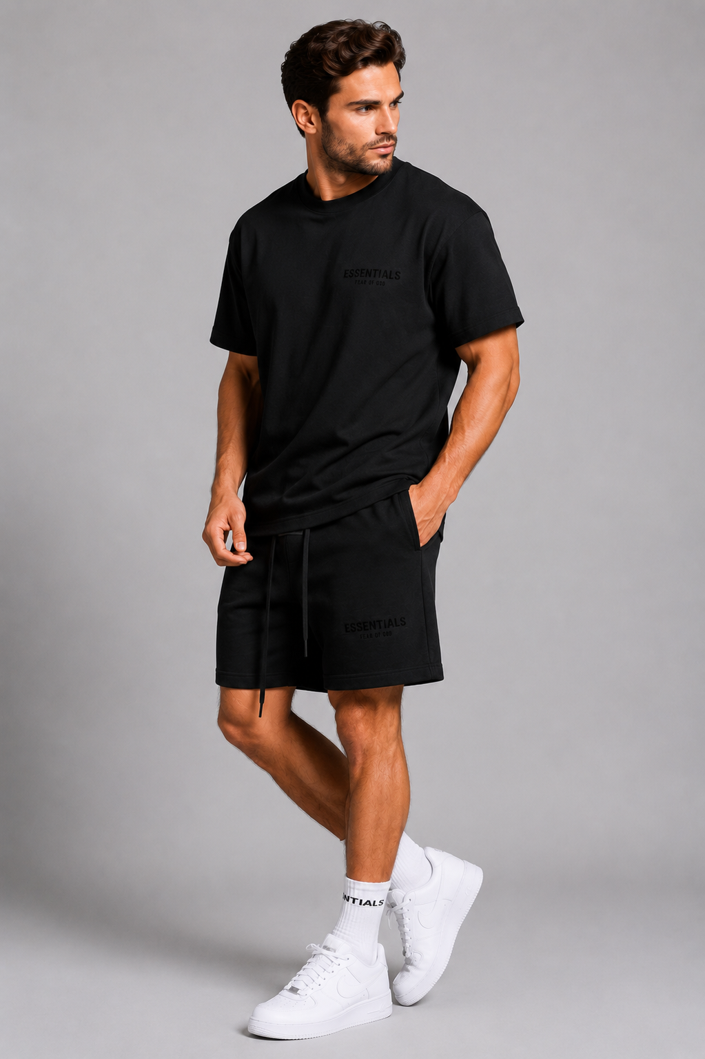 Fear of God Essentials Short Set – Premium Oversized Streetwear T-Shirt & Shorts