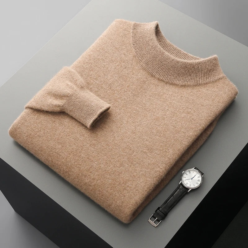 Harlon | Men’s Wool-Blend Mock Neck Pullover