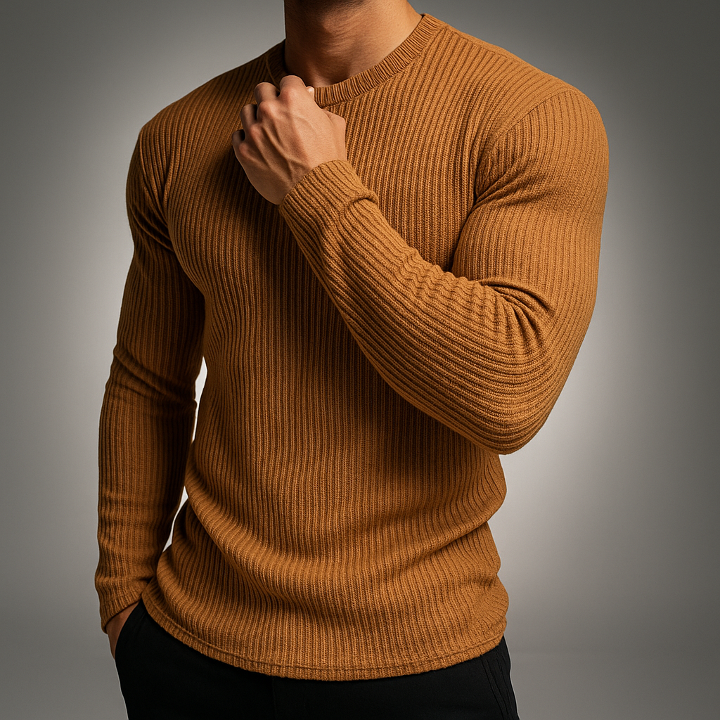Laurent | Women’s Rib-Knit Structured Everyday Sweater
