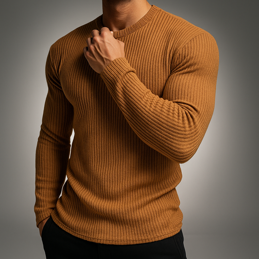 Laurent | Women’s Rib-Knit Structured Everyday Sweater