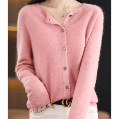 Livia | Women’s Cashmere Blend V-Neck Cardigan