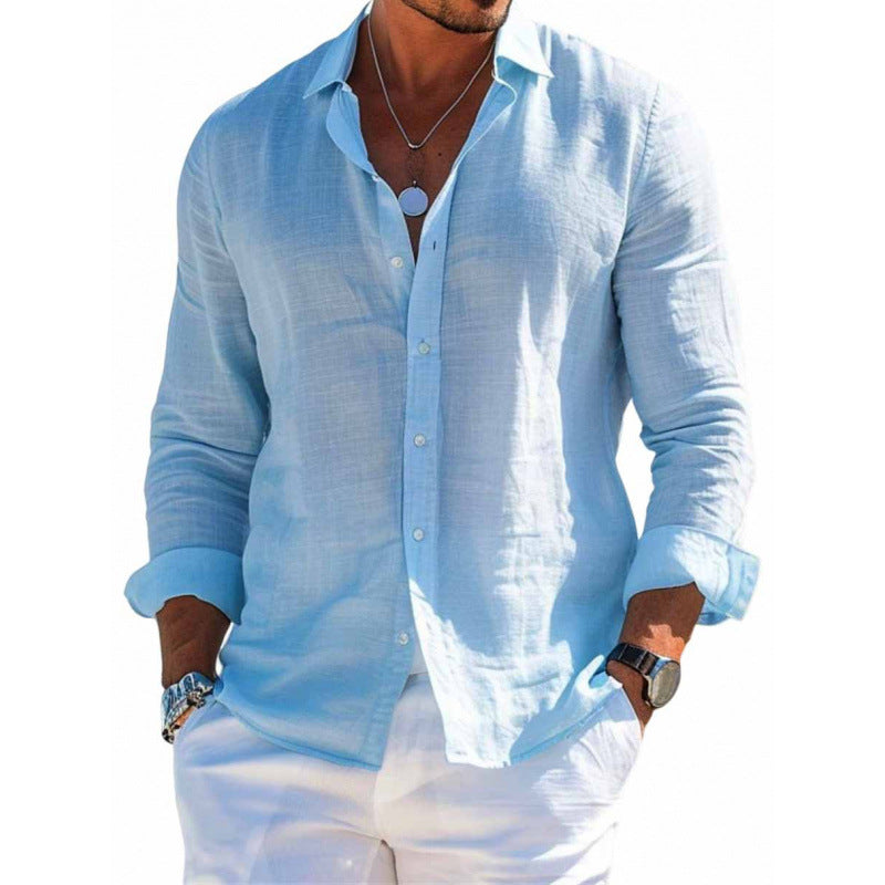 Rondelo | Women’s Lightweight Lapel Collar Casual Shirt