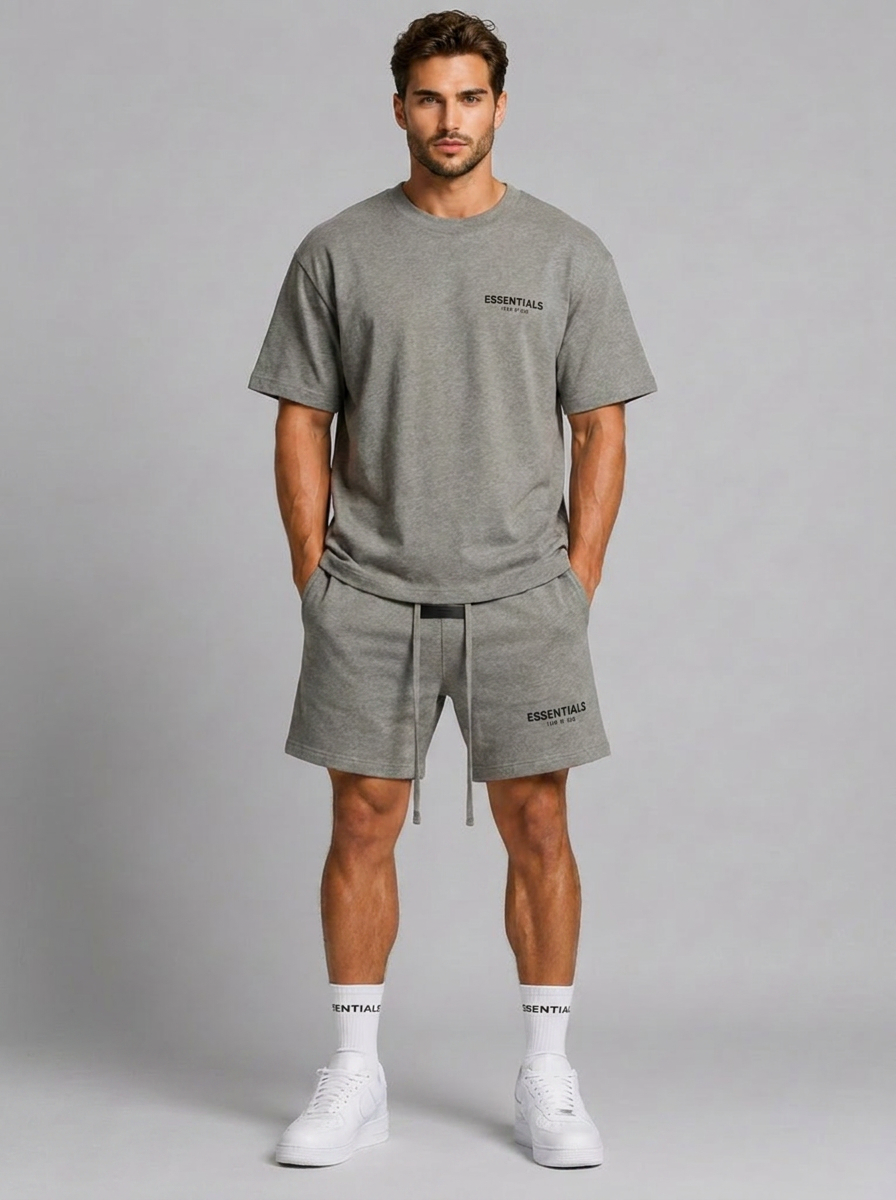 Fear of God Essentials Short Set – Premium Oversized Streetwear T-Shirt & Shorts