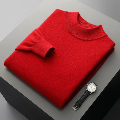 Harlon | Men’s Wool-Blend Mock Neck Pullover