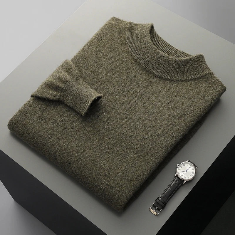 Harlon | Men’s Wool-Blend Mock Neck Pullover