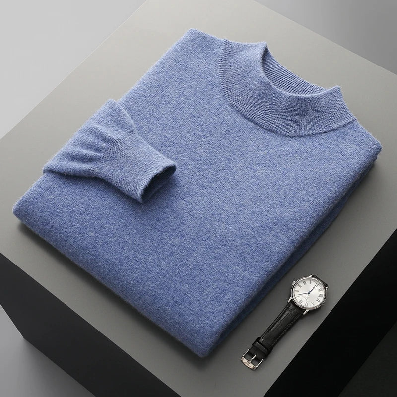 Harlon | Men’s Wool-Blend Mock Neck Pullover