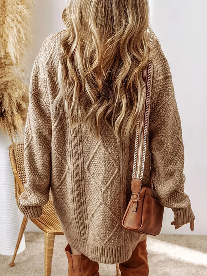 Valdina | Women’s Cable Knit Sweater Dress