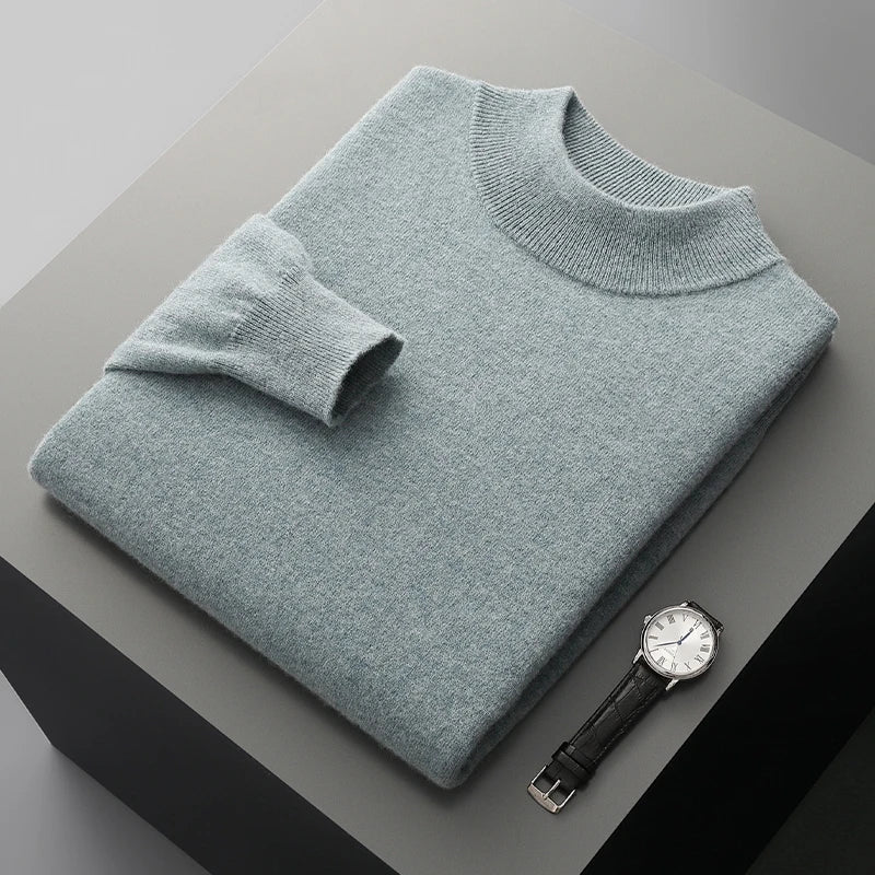 Harlon | Men’s Wool-Blend Mock Neck Pullover