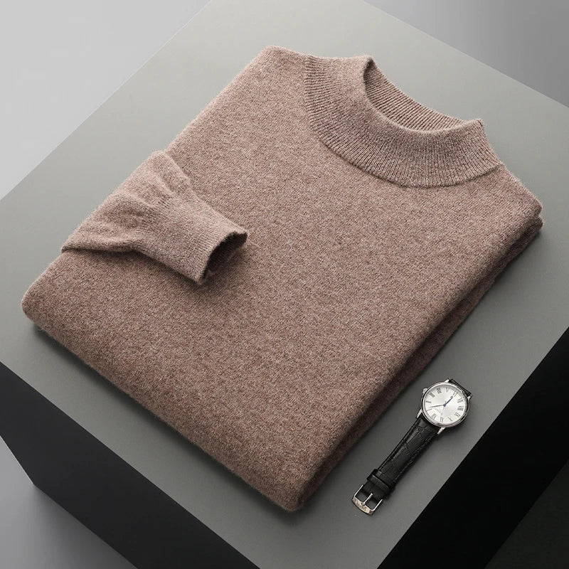 Harlon | Men’s Wool-Blend Mock Neck Pullover