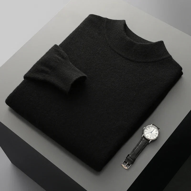 Harlon | Men’s Wool-Blend Mock Neck Pullover