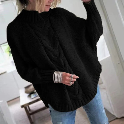 Bravelle | Women’s Chunky Cable Knit Wool Blend Pullover Sweater