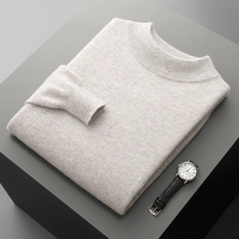 Harlon | Men’s Wool-Blend Mock Neck Pullover