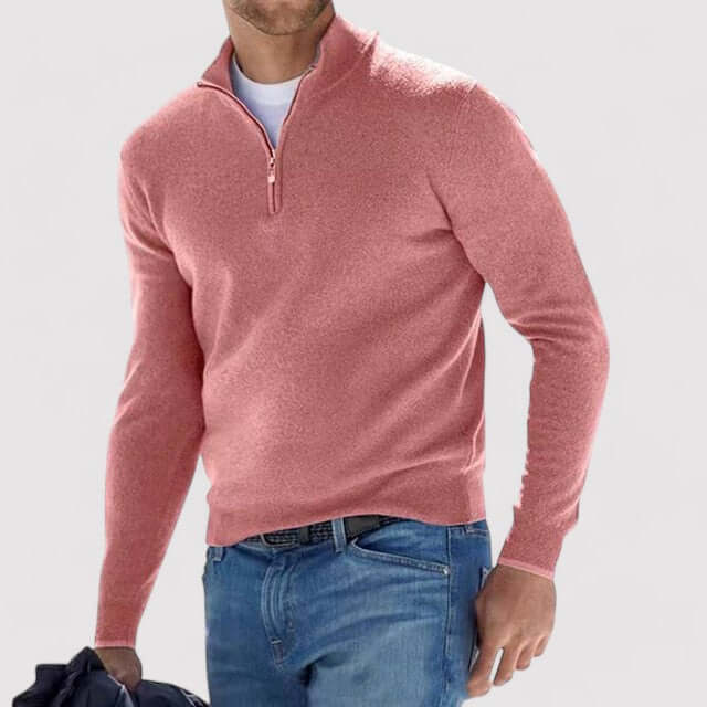 Trinor | Men’s Half-Zip Soft Knit Sweater