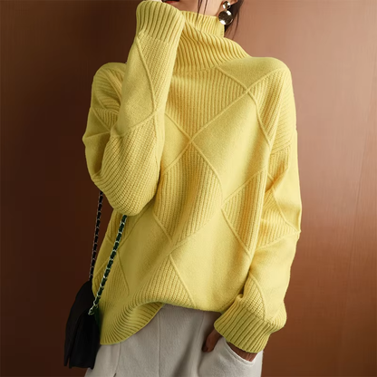 Yuria | Women’s Ribbed Knit Turtleneck Sweater