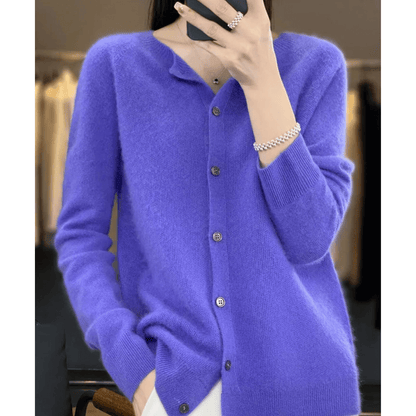 Livia | Women’s Cashmere Blend V-Neck Cardigan