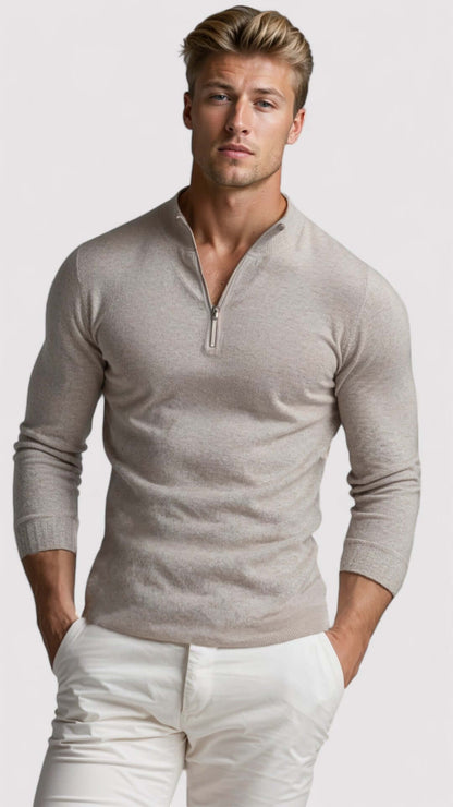 Trinor | Men’s Half-Zip Soft Knit Sweater