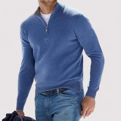 Trinor | Men’s Half-Zip Soft Knit Sweater