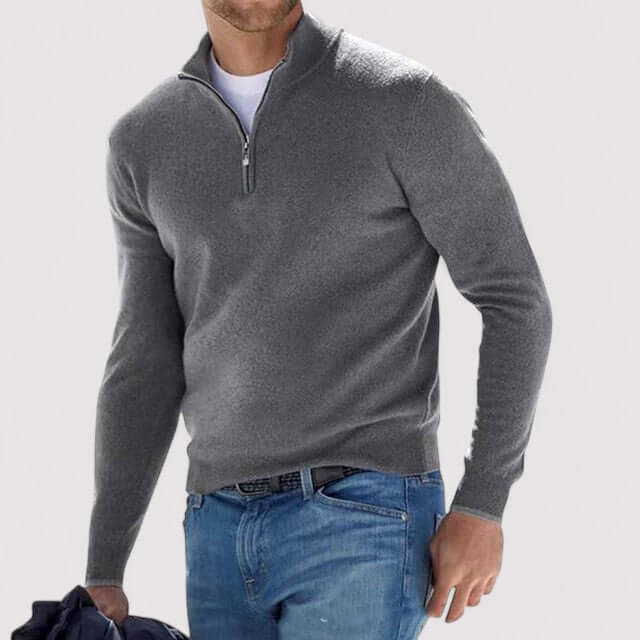 Trinor | Men’s Half-Zip Soft Knit Sweater