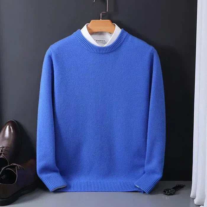 Kiaro | Men’s Cashmere Blend Crewneck Relaxed Fit Sweater